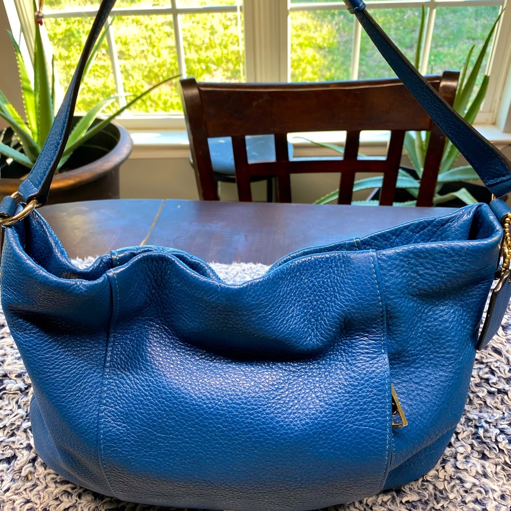 Turquoise coach handbag
